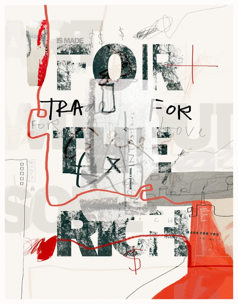 The Soul Is Missing The Money Is Coming (104 x 134 cm) © Sander Steins