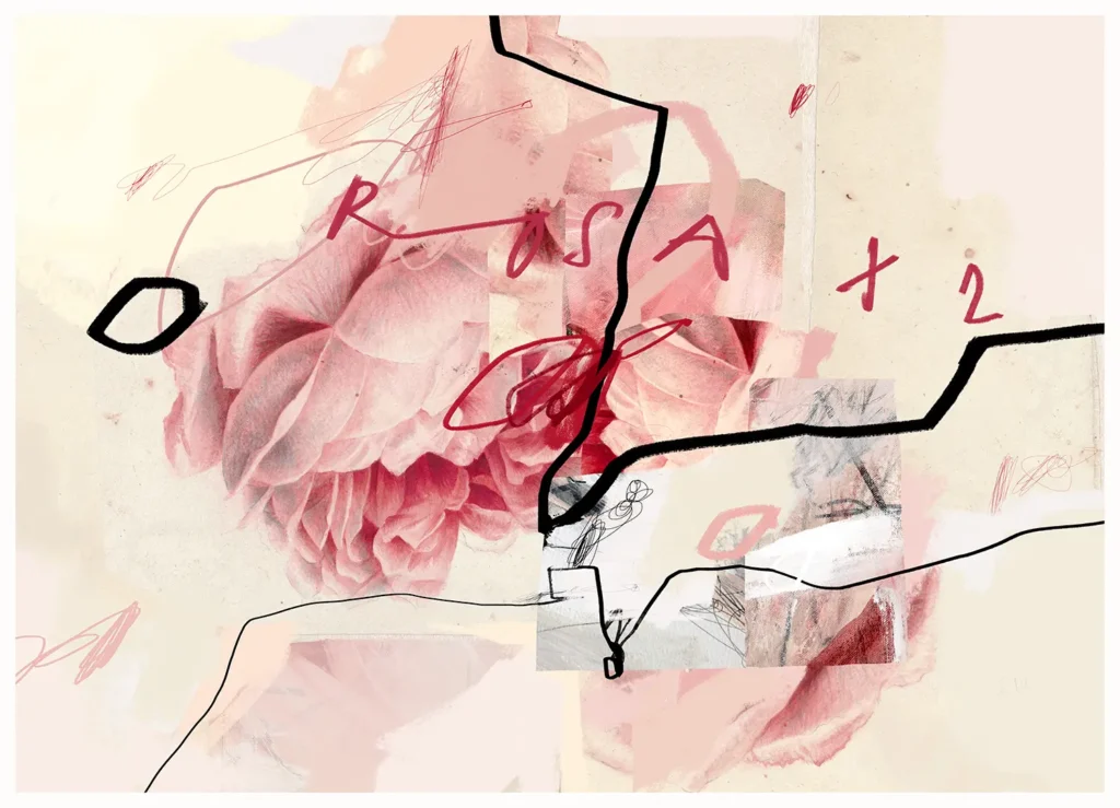 Double Rosa (150 x 110 cm) © Sander Steins